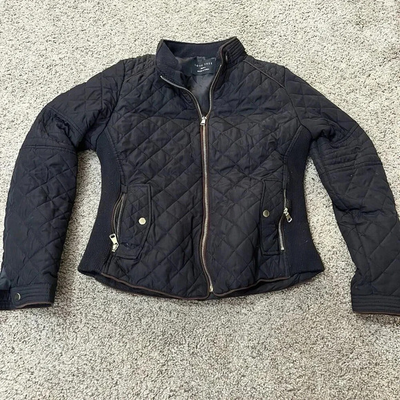 Womens Thermal Puffer Soft Shell Insulated‎ Ski Snow Quilted Outdoor Knit Jacket - Picture 9 of 9